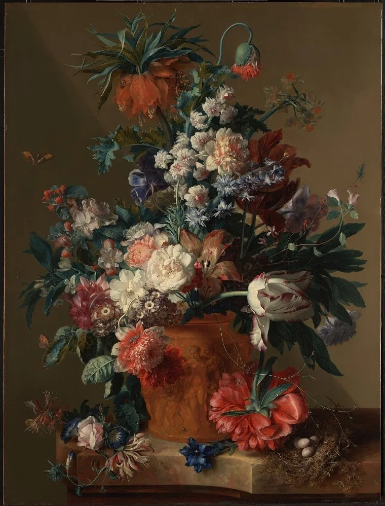 Vase of Flowers by Jan van Huysum