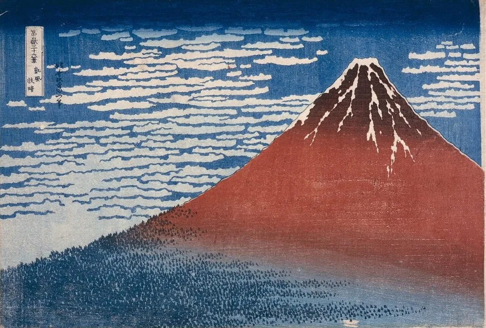 Fine Wind, Clear Morning (Red Fuji) by Katsushika Hokusai