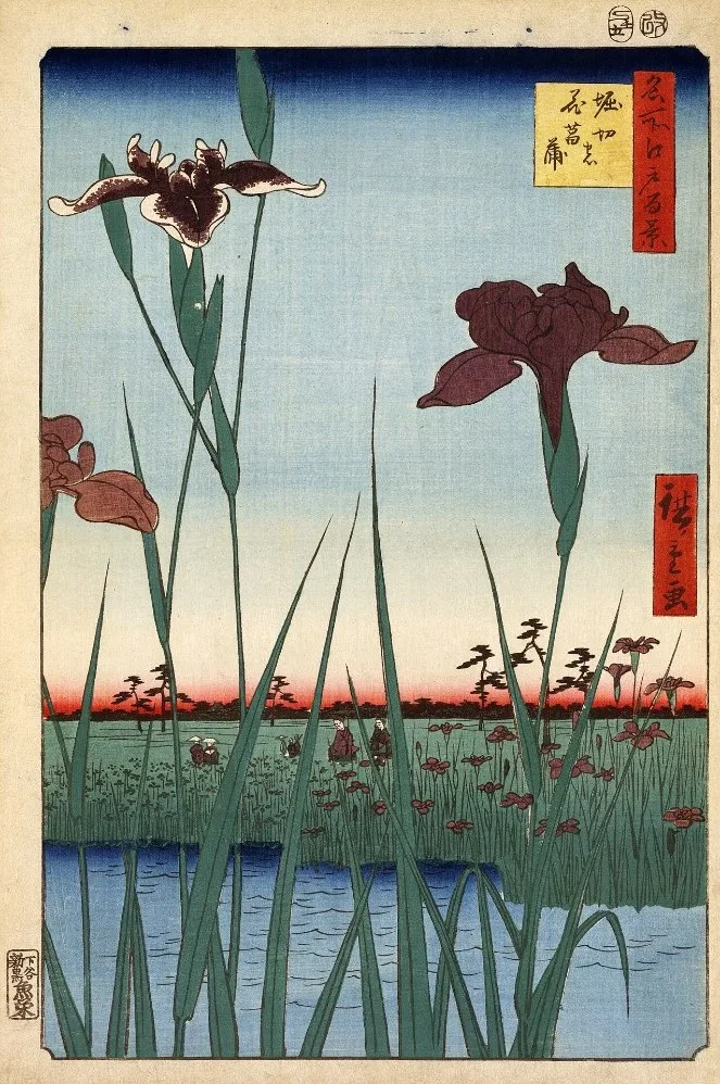 Horikiri Iris Garden by Utagawa Hiroshige